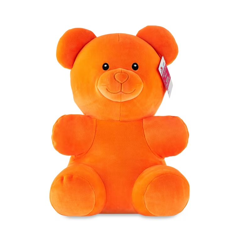 Valentine's Day 16" Orange Gummy Bear Child's Plush Toy by Way To Celebrate | Walmart (US)