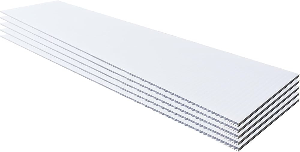 Bundle of Blank White Yard or Lawn Rider Signs 24" x 6" Corrugated Plastic Poster - Waterproof, M... | Amazon (US)