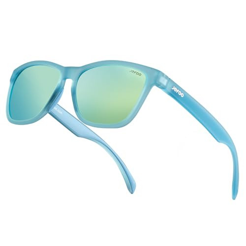 Jefoo Polarized Sports Sunglasses for Women Men Running Retro Trendy Sun Glasses UV400 Protection Tangle Free | Amazon (US)
