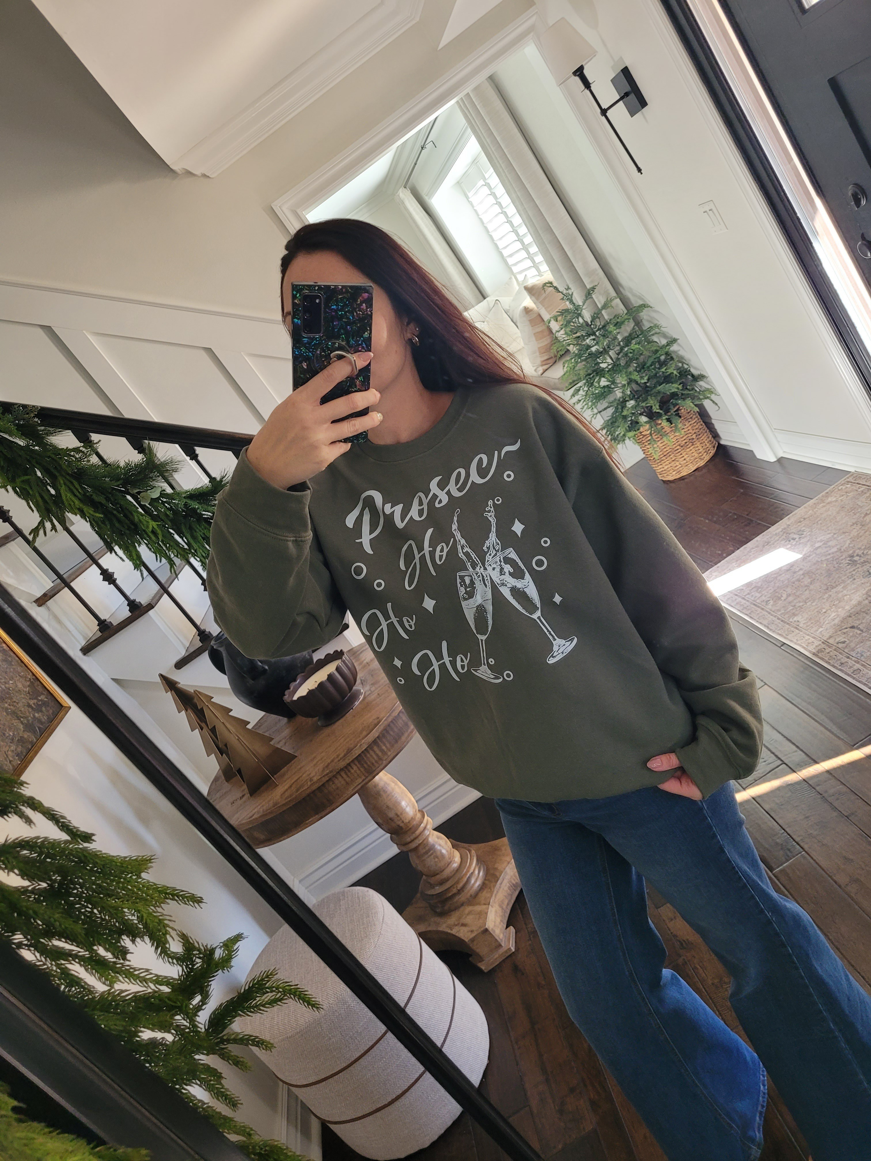 Holiday sweatshirt and affordable wide leg jeans, Christmas sweatshirt, Christmas pajamas, crewneck sweatshirt 

#LTKmomlife #LTKHoliday #LTKFindsUnder50