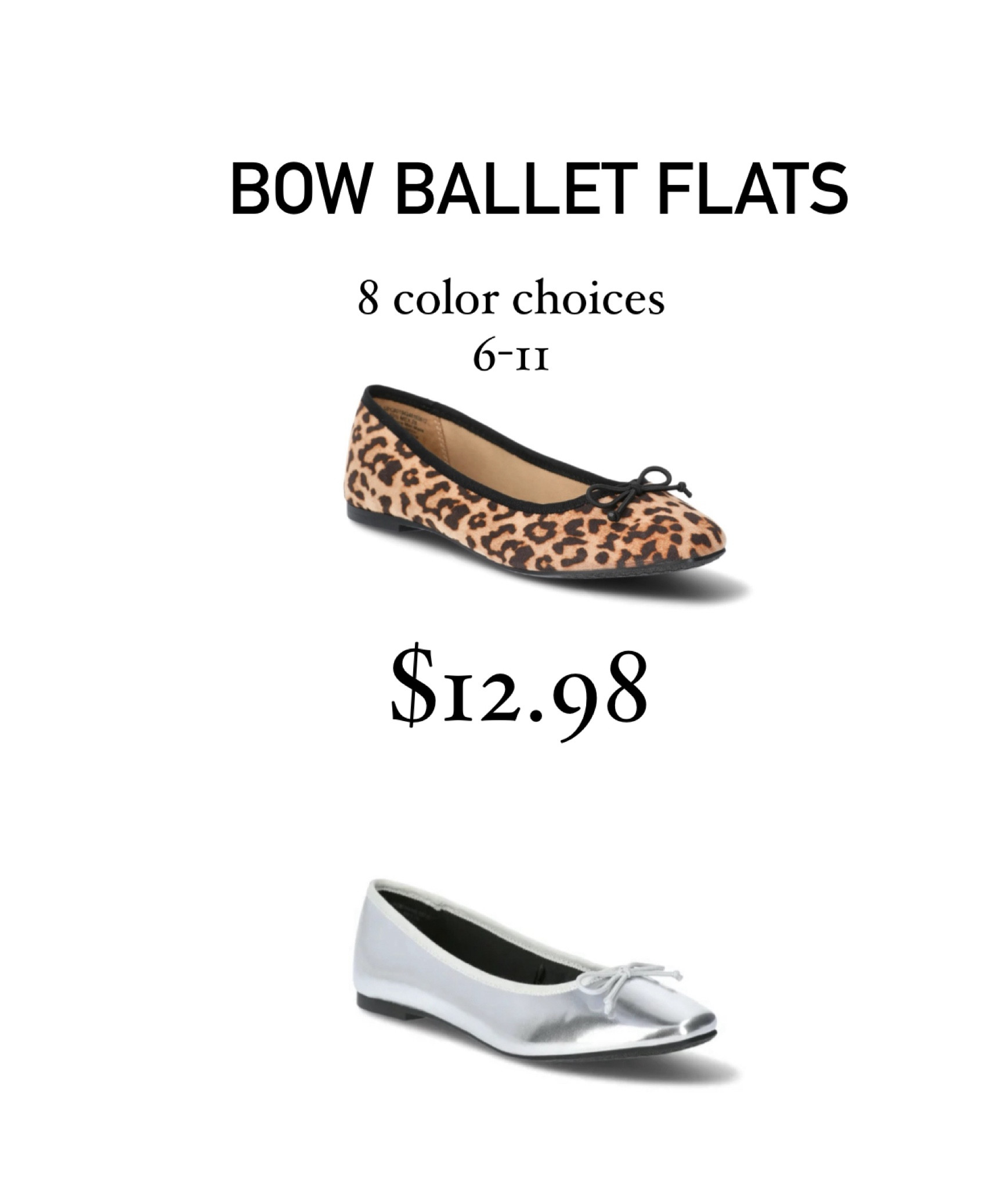 Cute ballet flats less than $15! Eight color choices 

#LTKStyleTip #LTKFindsUnder50 #LTKShoeCrush