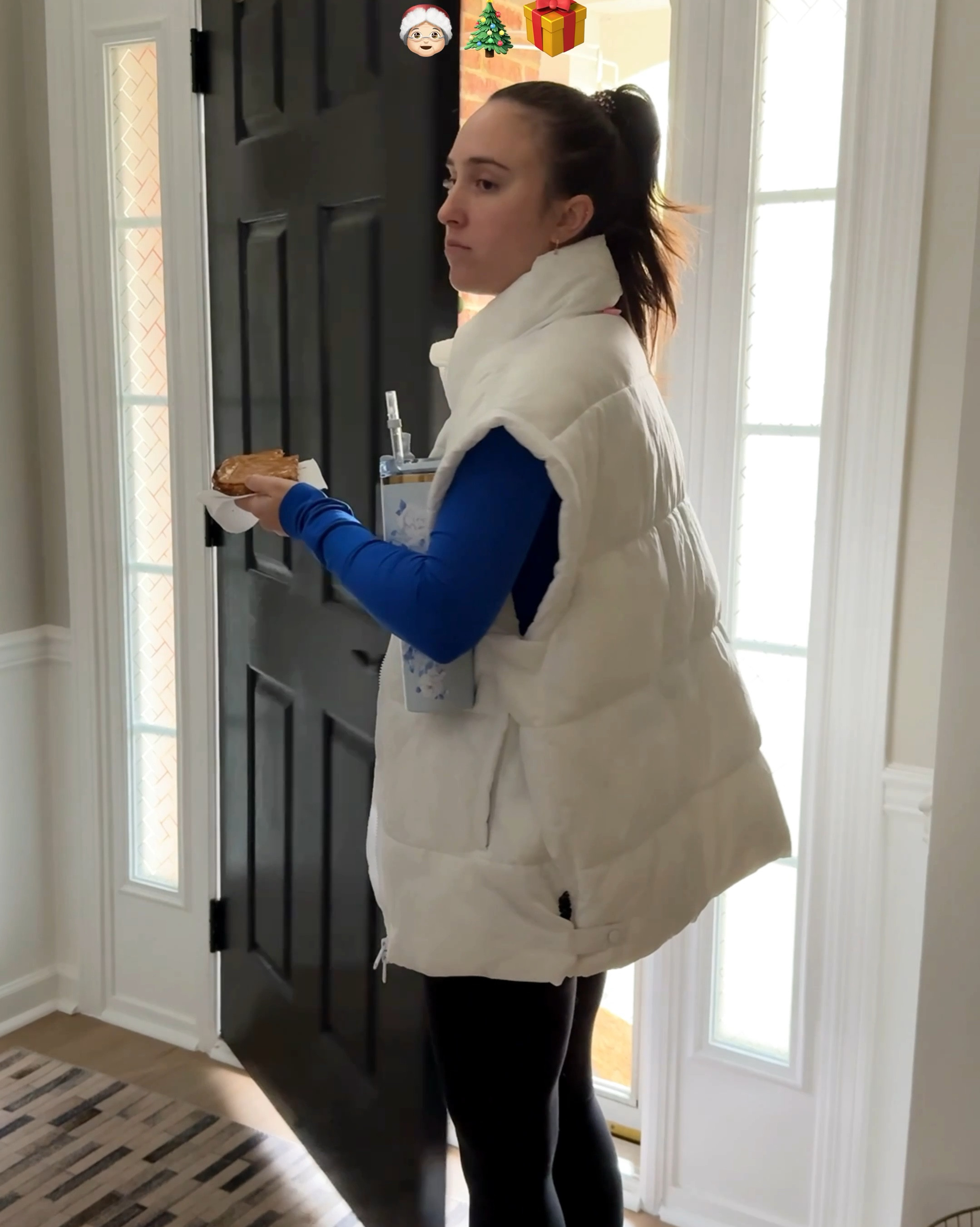 Outfits from VLOGMAS day 5! 
Vest
Free people movement 
Lululemon swiftly 
Oversized vest 
Gym outfit 


#LTKSeasonal