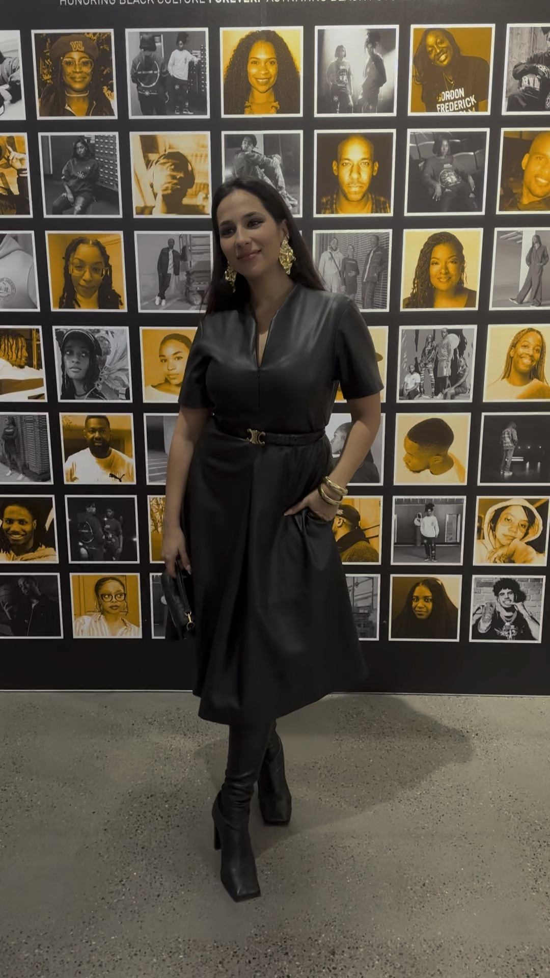 I am obsessed with black leather dresses it's always so chic especially paired with statement jewelry and accessories 🌟

Fall outfit - black leather dress - black and gold 

#LTKStyleTip #LTKVideo #LTKParties