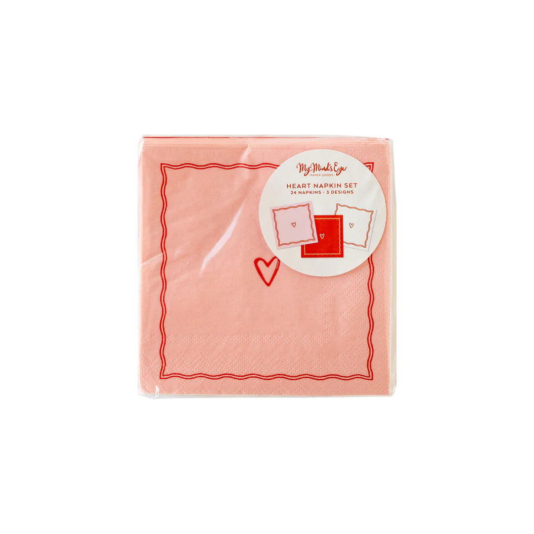 Middle Heart Cocktail Napkin Set | My Mind's Eye