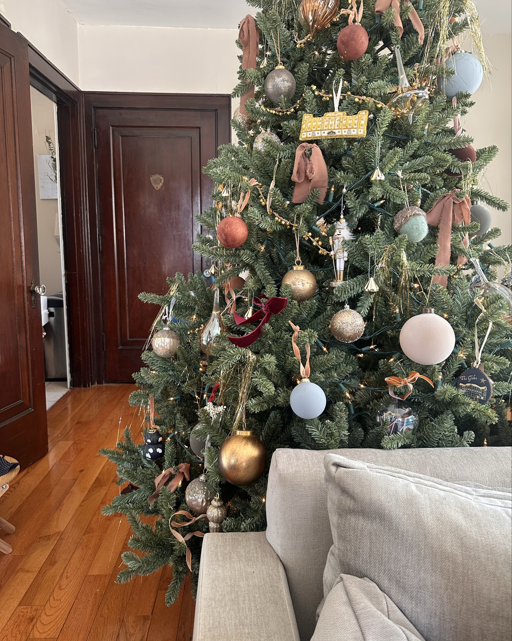 Such a sweet softie this year, sending that full send female energy with the gold tinsel. 

I love her 💕 
#christmas

#LTKSeasonal #LTKHoliday