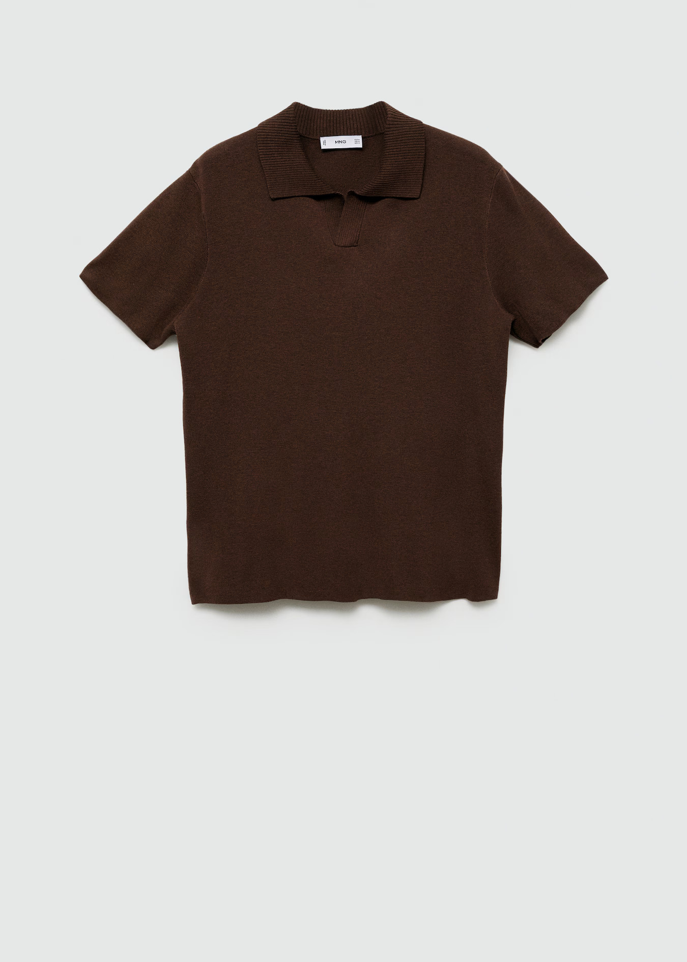 Textured knitted cotton polo shirt - Men | MANGO USA | Mango (US/MX/AU)