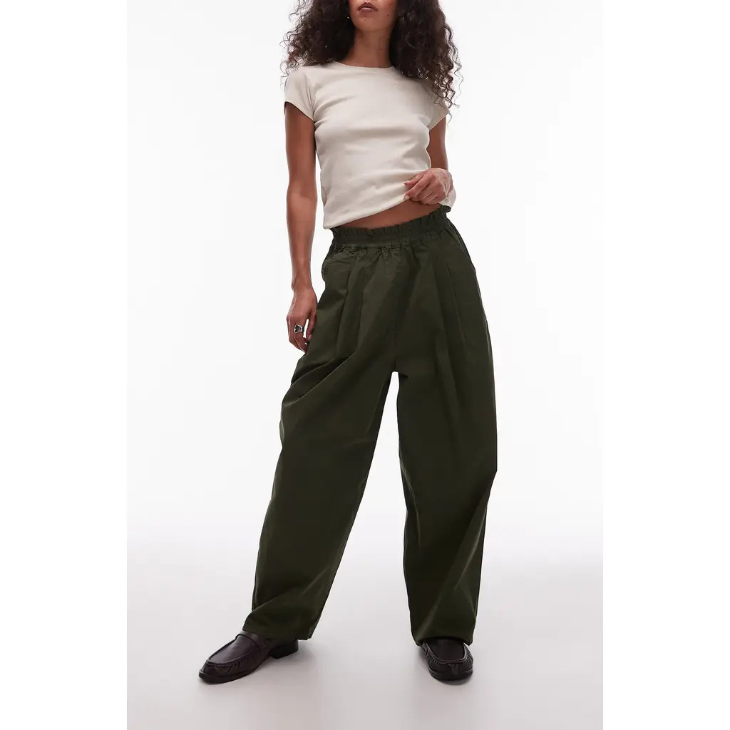 Topshop Pleated Balloon Jogger Pants in Medium Green at Nordstrom Rack, Size 2 Us (Fits Like 0) | Nordstrom Rack