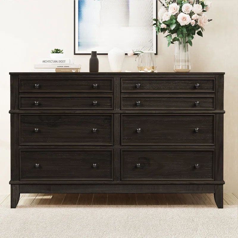 Lochbuie 3 Drawer 52.1" W Solid Wood Dresser | Wayfair North America