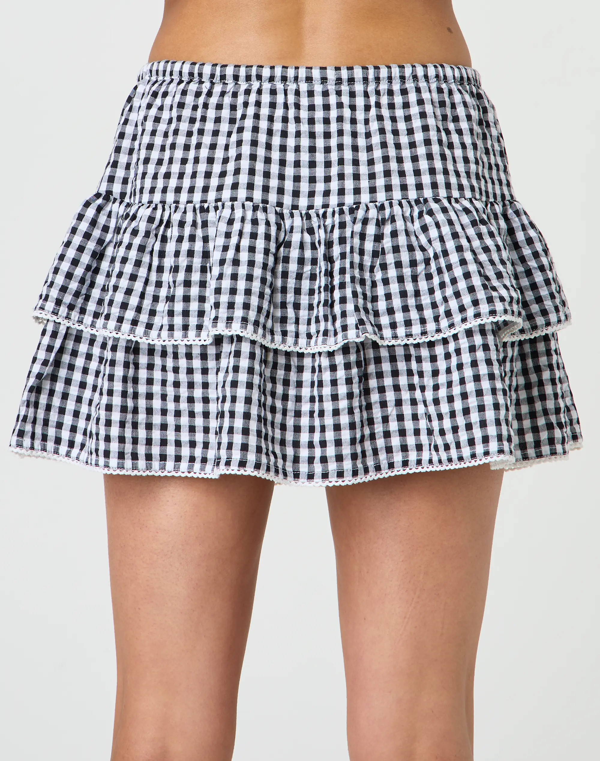 Ruffle Gingham Mini Skirt | Glassons (Australia)
