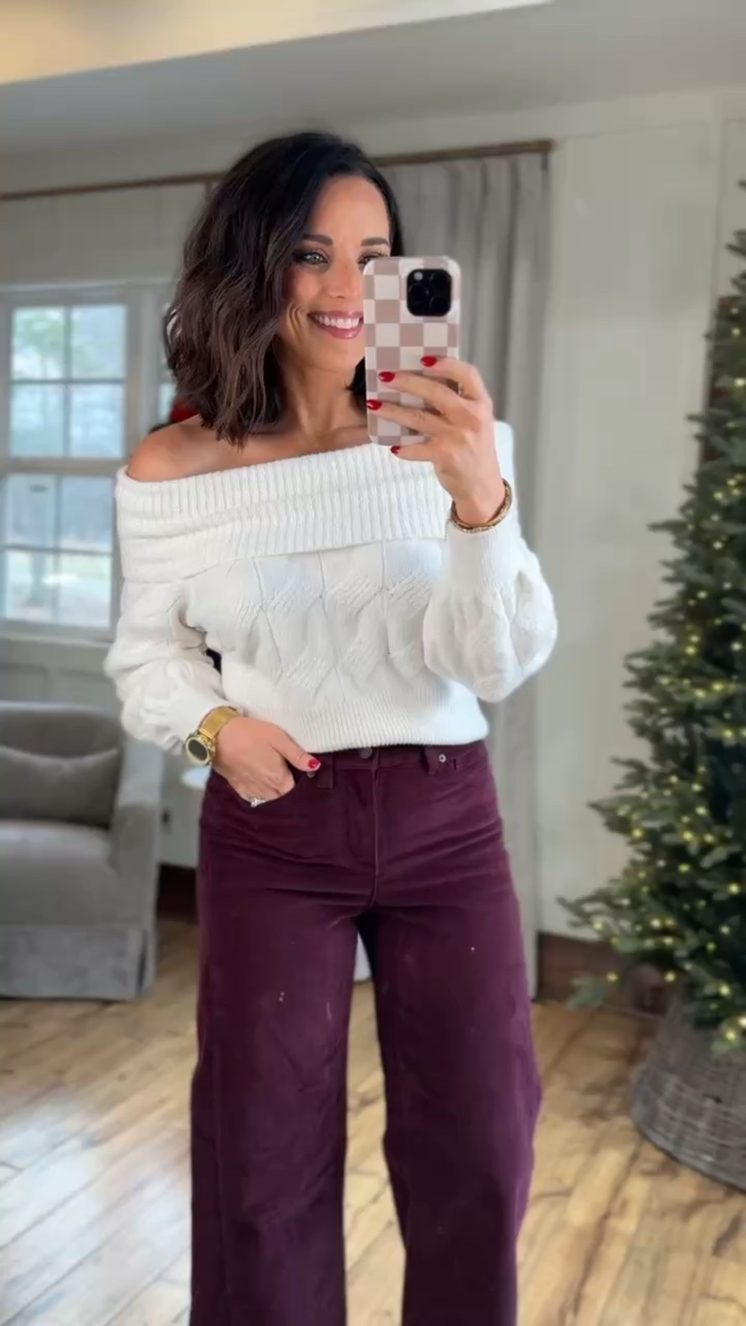 This knit sweater from Walmart was an instant fav! I am obsessed with the off-the-shoulder design, such a unique way to wear a winter sweater! Perfect for holiday parties and date nights! Walmart Partner - commission links. VintagePickin Walmart finds winter fashion winter looks sweater outfit inspo holiday party looks elevated basics everyday style

#LTKootd #LTKPetite #LTKHoliday