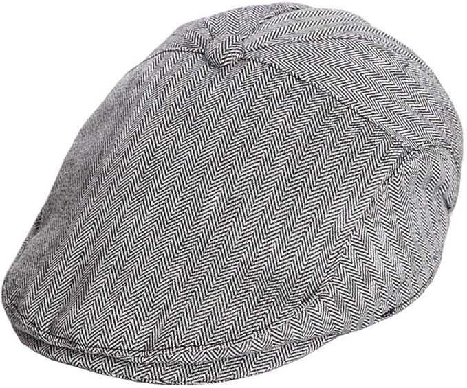 INOGIH Boys Tweed-Newsboy Cap Toddler Cotton Beret Hat 6M to 2 Years | Amazon (US)