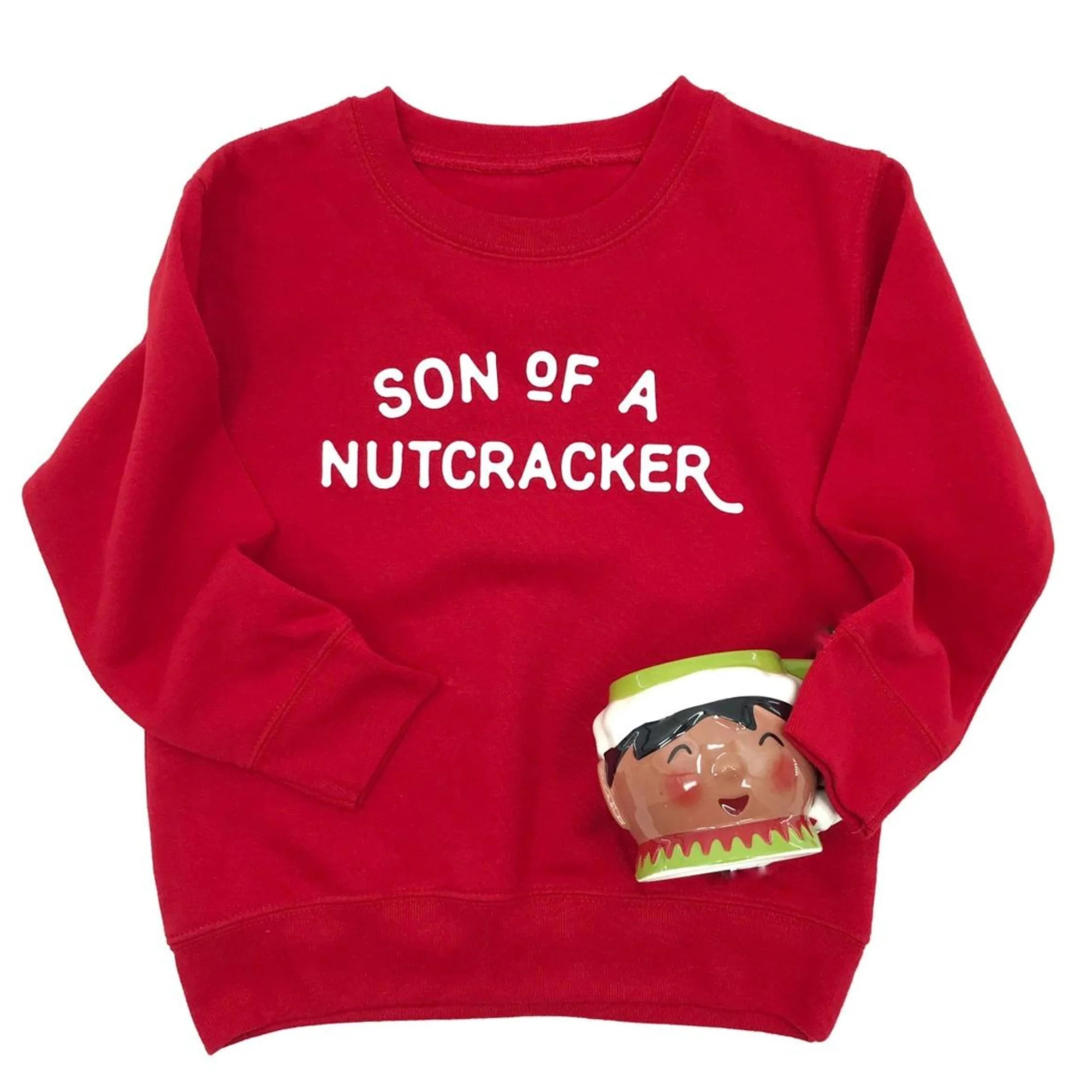 Son Of A Nutcracker Kids Sweatshirt, Red | SpearmintLOVE
