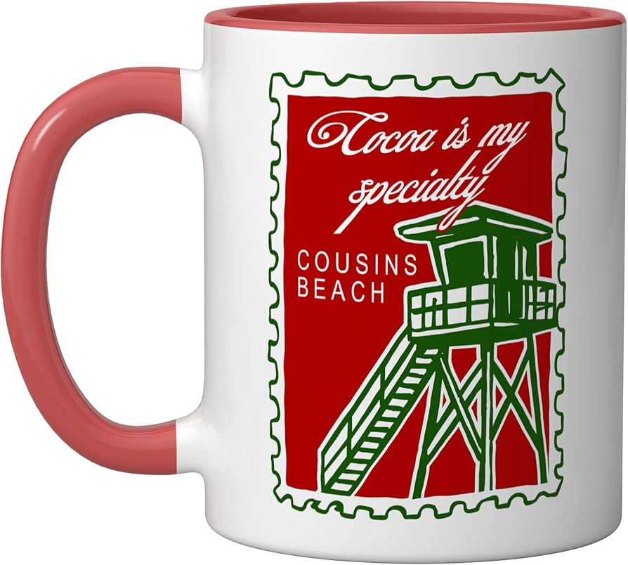 The Summer I Turned Pretty - Cocoa is my specialty Ceramic Mug, Red/White | Amazon (US)