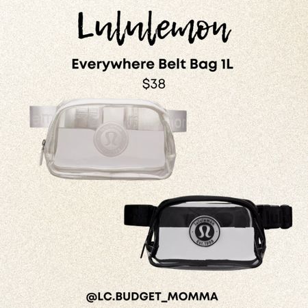 Everywhere Belt Bag 1L $38

#lululemon #clear #fannypac #beltbag #giftidea 

#LTKGiftGuide #LTKStyleTip #LTKItBag