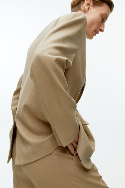 Oversized Wool Hopsack Blazer | H&M (UK, MY, IN, SG, PH, TW, HK)