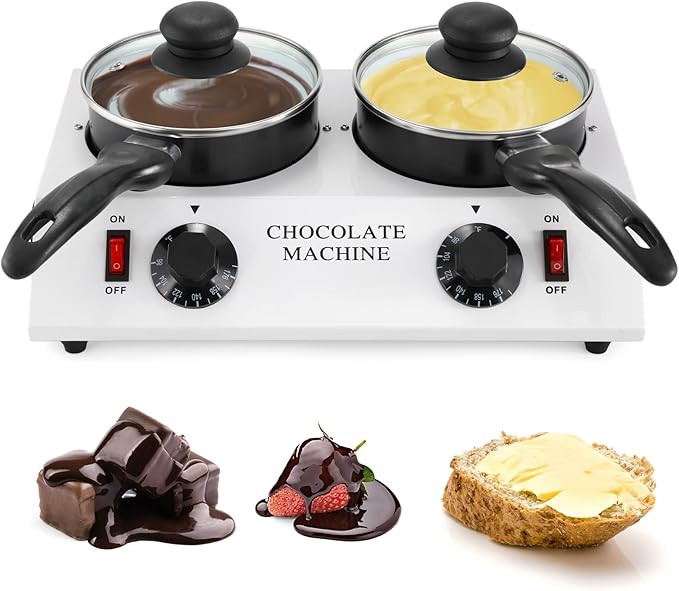 Dyna-Living Chocolate Melting Pot Dual Chocolate Tempering Machine for Melting Chocolate, 80W Cho... | Amazon (US)