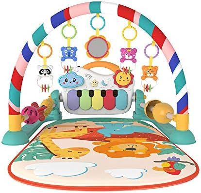 Eners Baby Gyms Play Mats Musical Activity Center Kick & Play Piano Gym Tummy Time Padded Mat for... | Amazon (US)