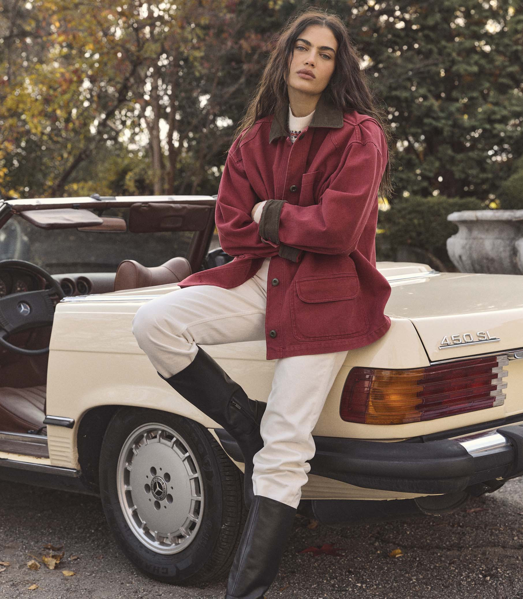 Pascual Jacket - Washed Crimson | DÔEN | DOEN