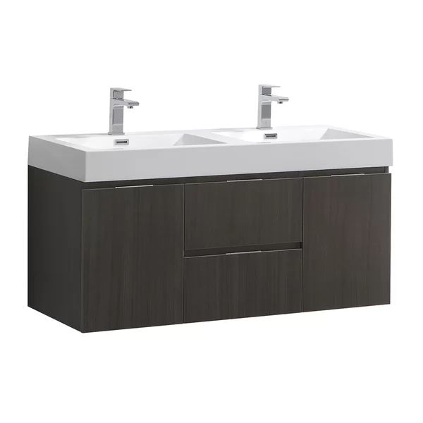Senza Valencia 48" Double Bathroom Vanity Set | Wayfair North America
