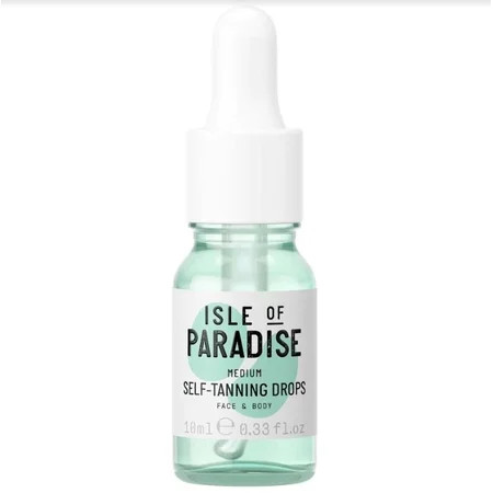Isle of Paradise Mini Natural Glow Self Tanning Drops Medium Travel Size 0.14 fl oz Green New | Walmart (US)