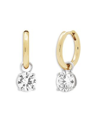 Roux Cubic Zirconia Charm Huggie Hoop Earrings | Bloomingdale's (AU)