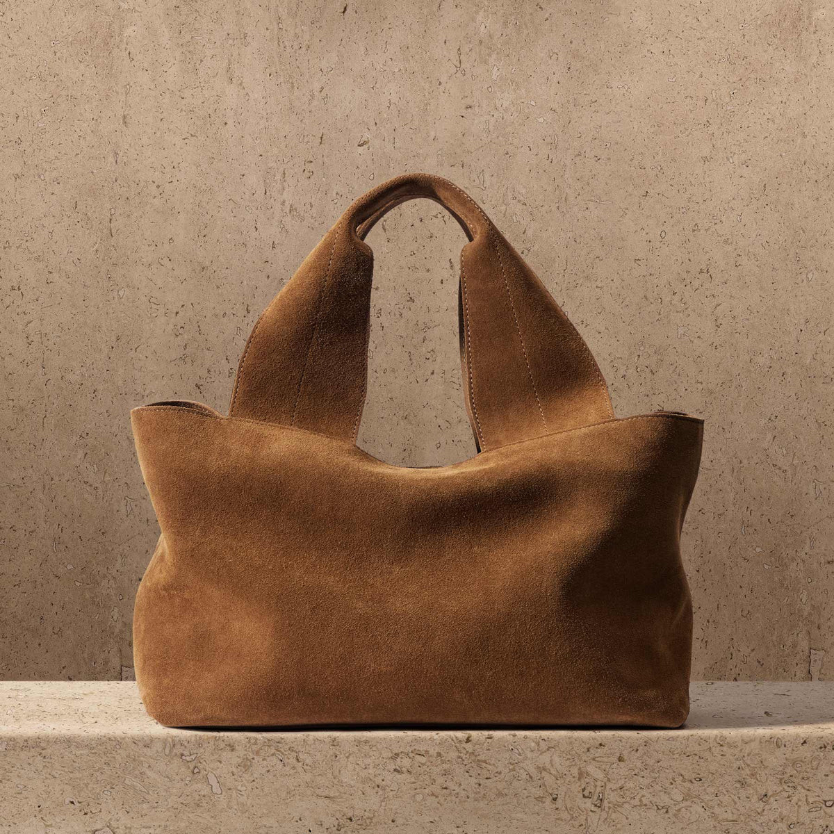 Suede Tote Bag - Tabacco | James Perse Los Angeles | James Perse (US)