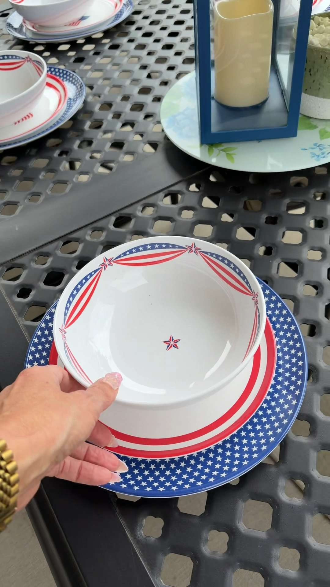 Not me already prepping for 4th of July. ☀️These are so good for BBQs, pool days, and all the summer gatherings.

#LTKHome #LTKSeasonal #dinnerware #summerhosting #earnscommissions 

 #LTKSeasonal #LTKHome