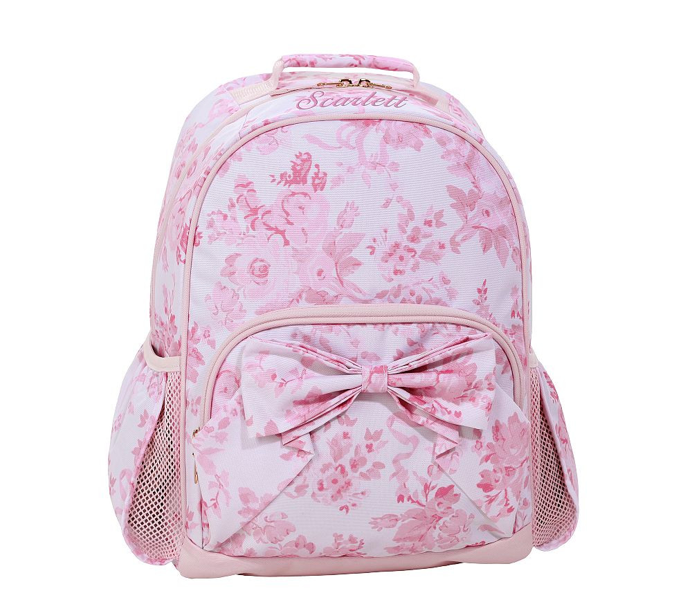LoveShackFancy Pink Damask Floral Mackenzie Backpack | Pottery Barn Kids
