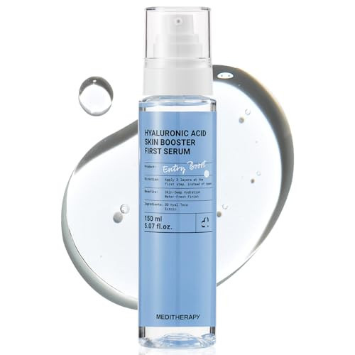 Meditherapy Hyaluronic Acid Serum XXL 150ml (5.07 fl.oz.) – Ultra Hydrating 333Serum for Glowing Skin, Face Moisturizer, Non-Sticky, Anti-Aging & Wrinkle Care, Korean Skin Care | Amazon (US)