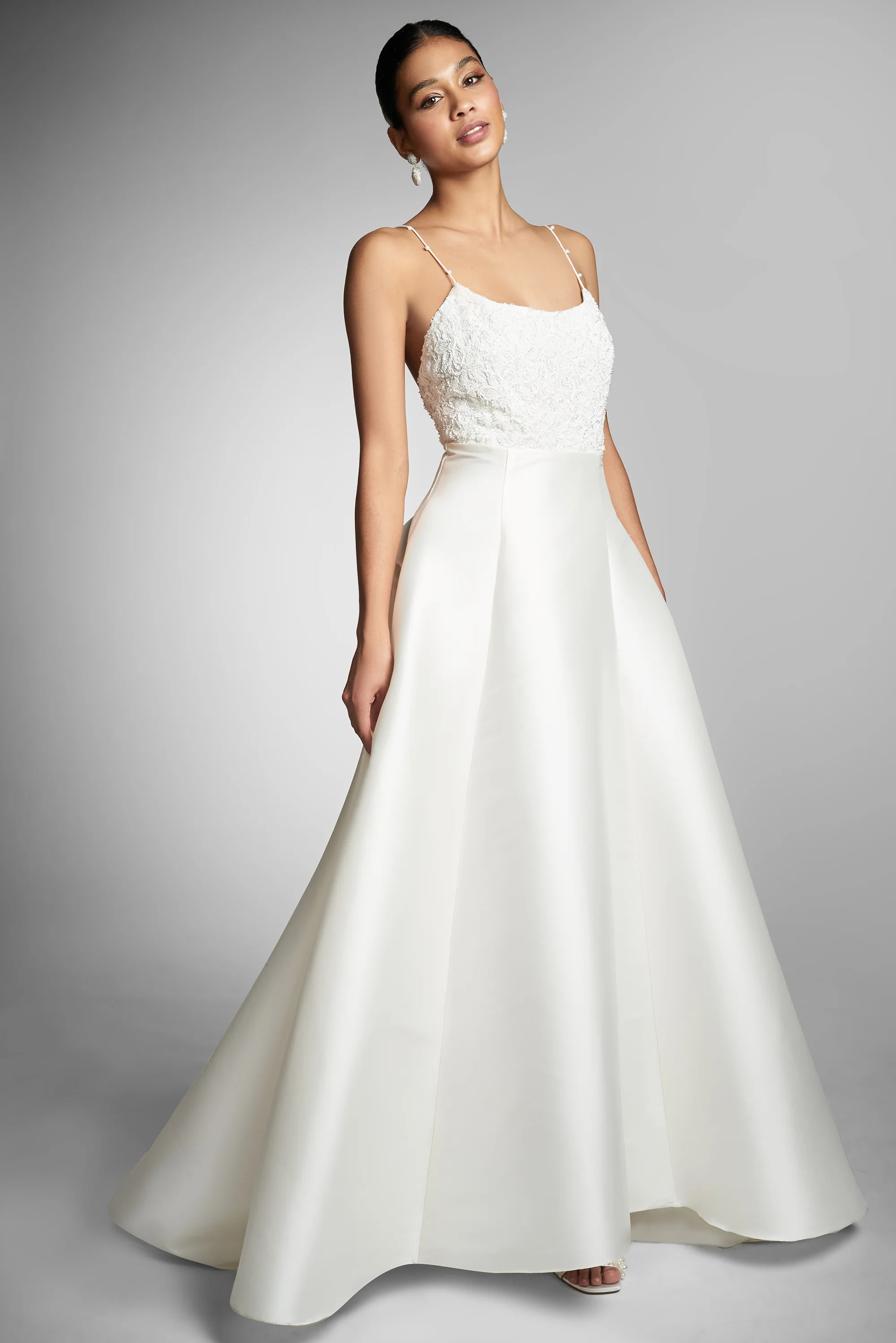 Belinda Gown - White/Ivory - Final Sale | Sachin and Babi