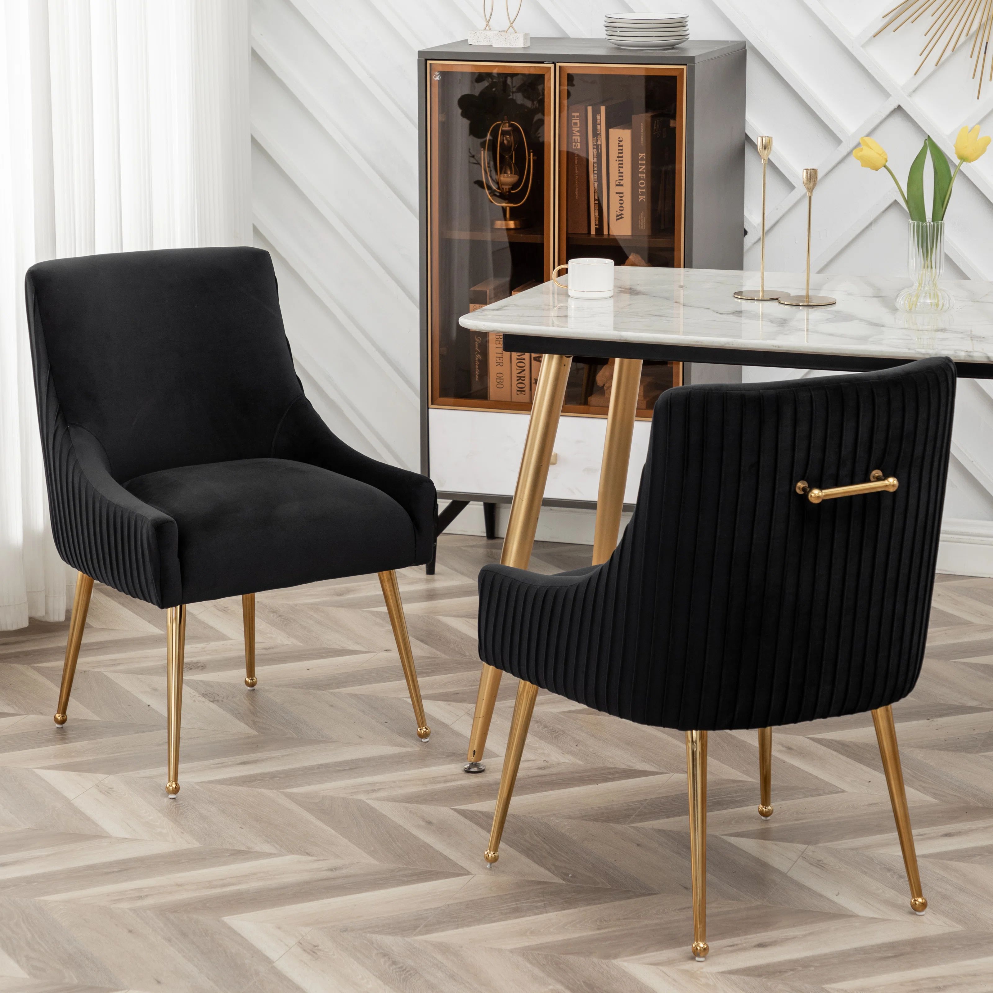 Baudel Tufted Velvet Side Chair (Set of 2) | Wayfair North America