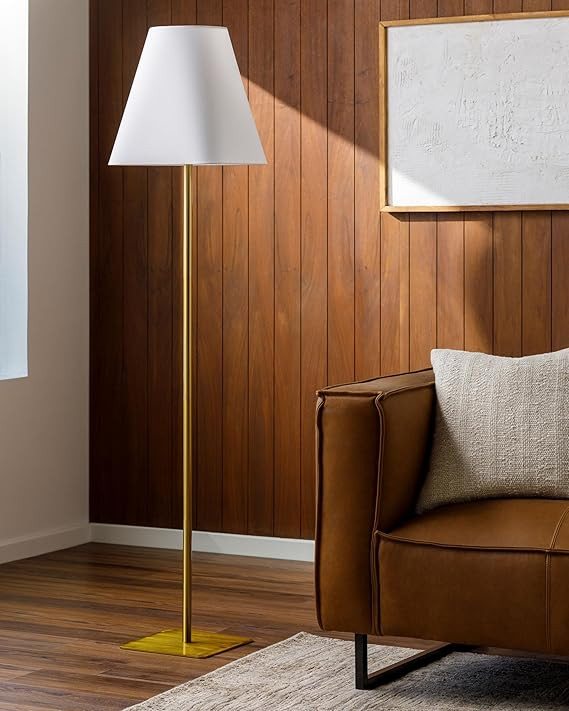 Mark&Day Floor Lamps, Scotty Modern Metallic - Brass Floor Lamp for Living Room, Bedroom or Offic... | Amazon (US)