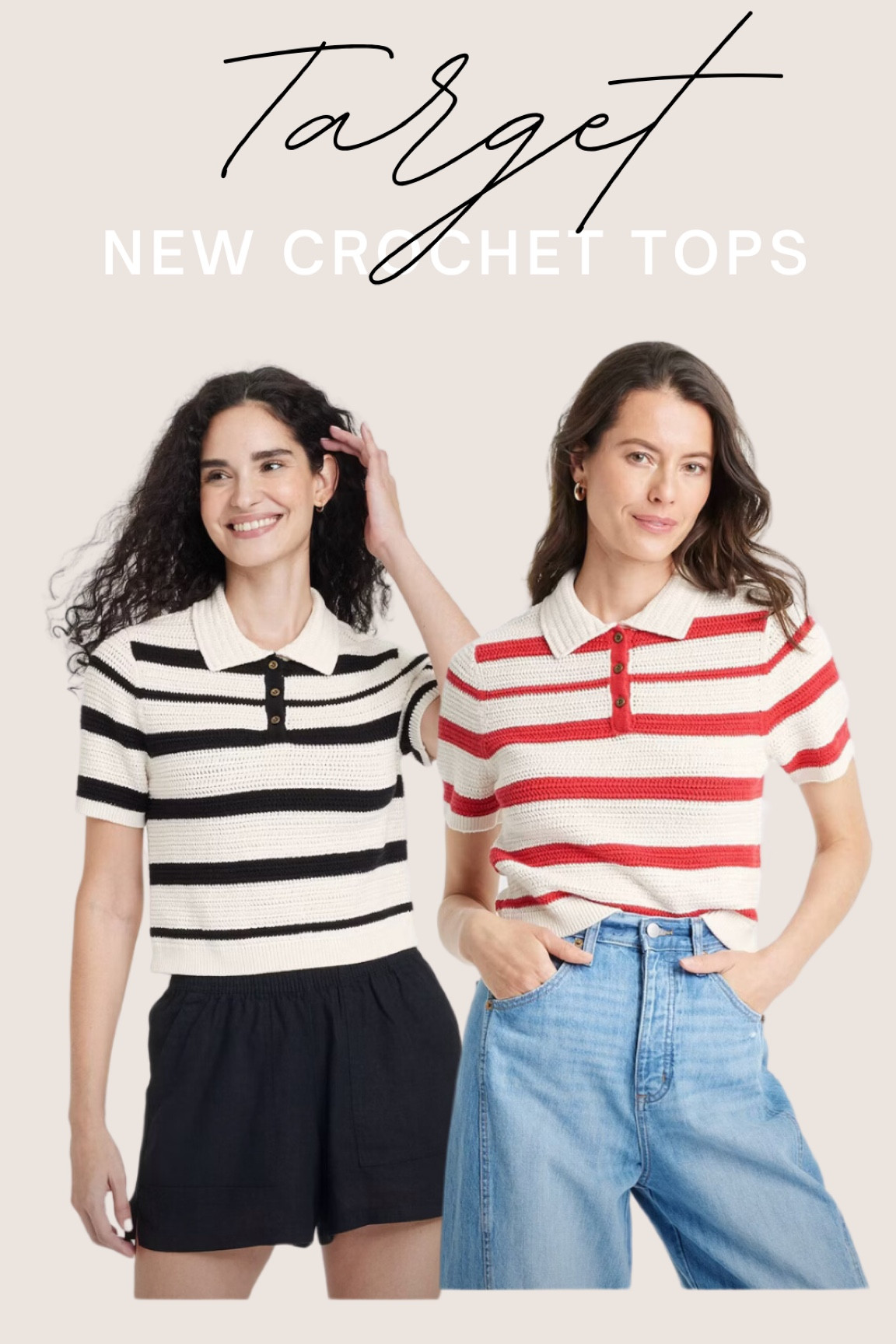 These new crochet tops from Target are the cutest! So cute with a pair of denim jeans!!! 
#LTKMostLoved 

#LTKFindsUnder50 #LTKStyleTip