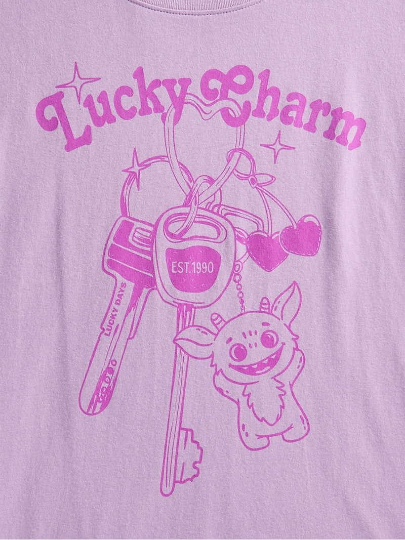 nd Academy Girls Graphic Tee with Short Sleeves, Sizes 4-18 | Walmart (US)