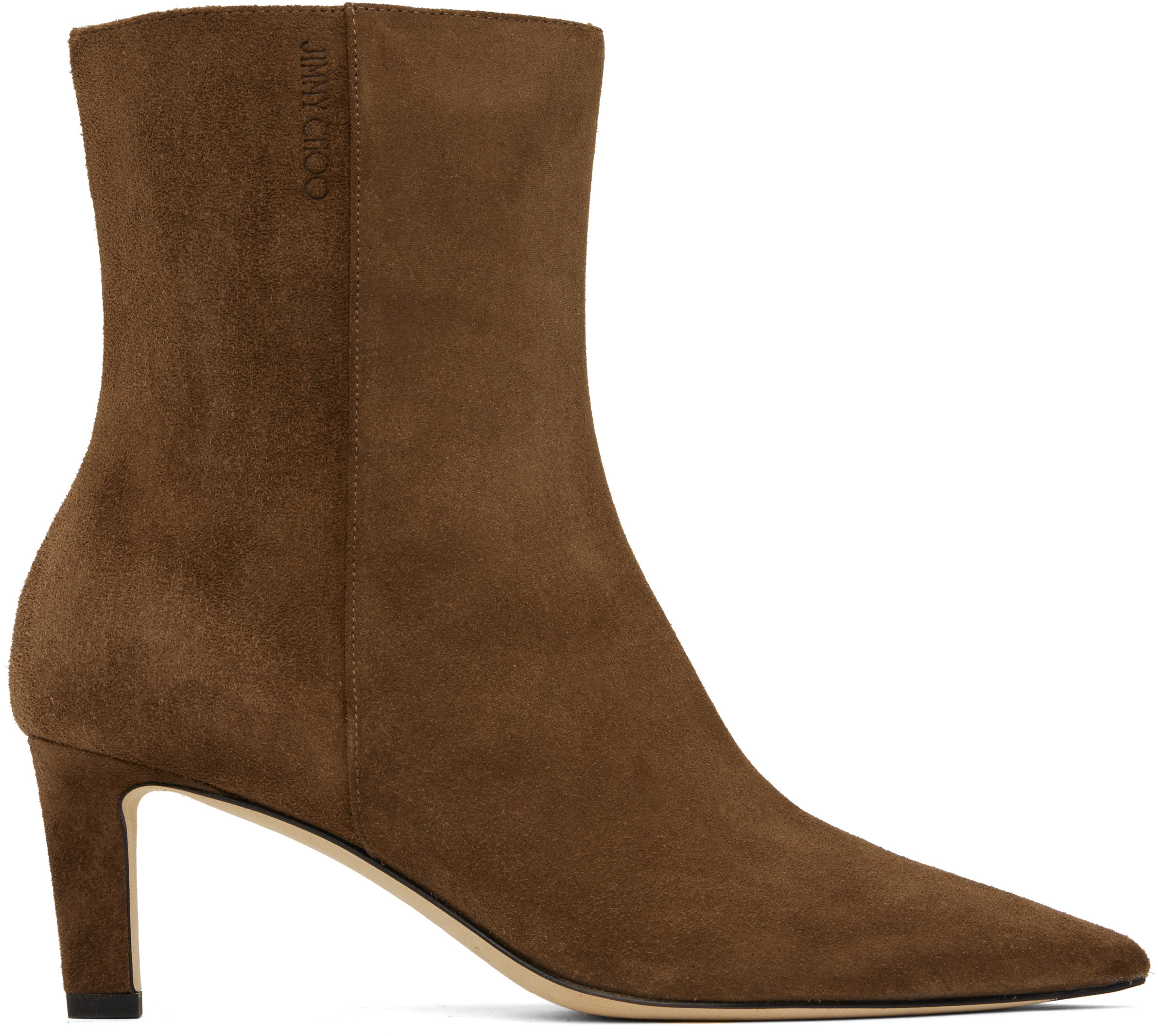 Jimmy Choo Brown Alizze AB 65 Boots | SSENSE