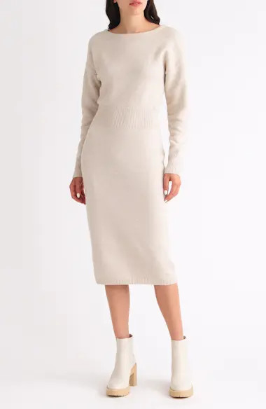 Long Sleeve Midi Sweater Dress | Nordstrom