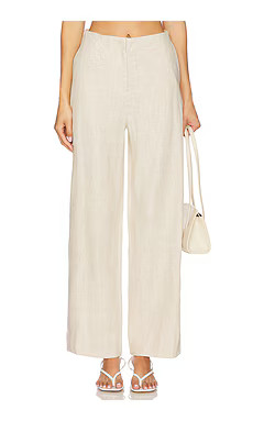 FAITHFULL THE BRAND Meave Trouser in Oatmeal from Revolve.com | Revolve Clothing (Global)