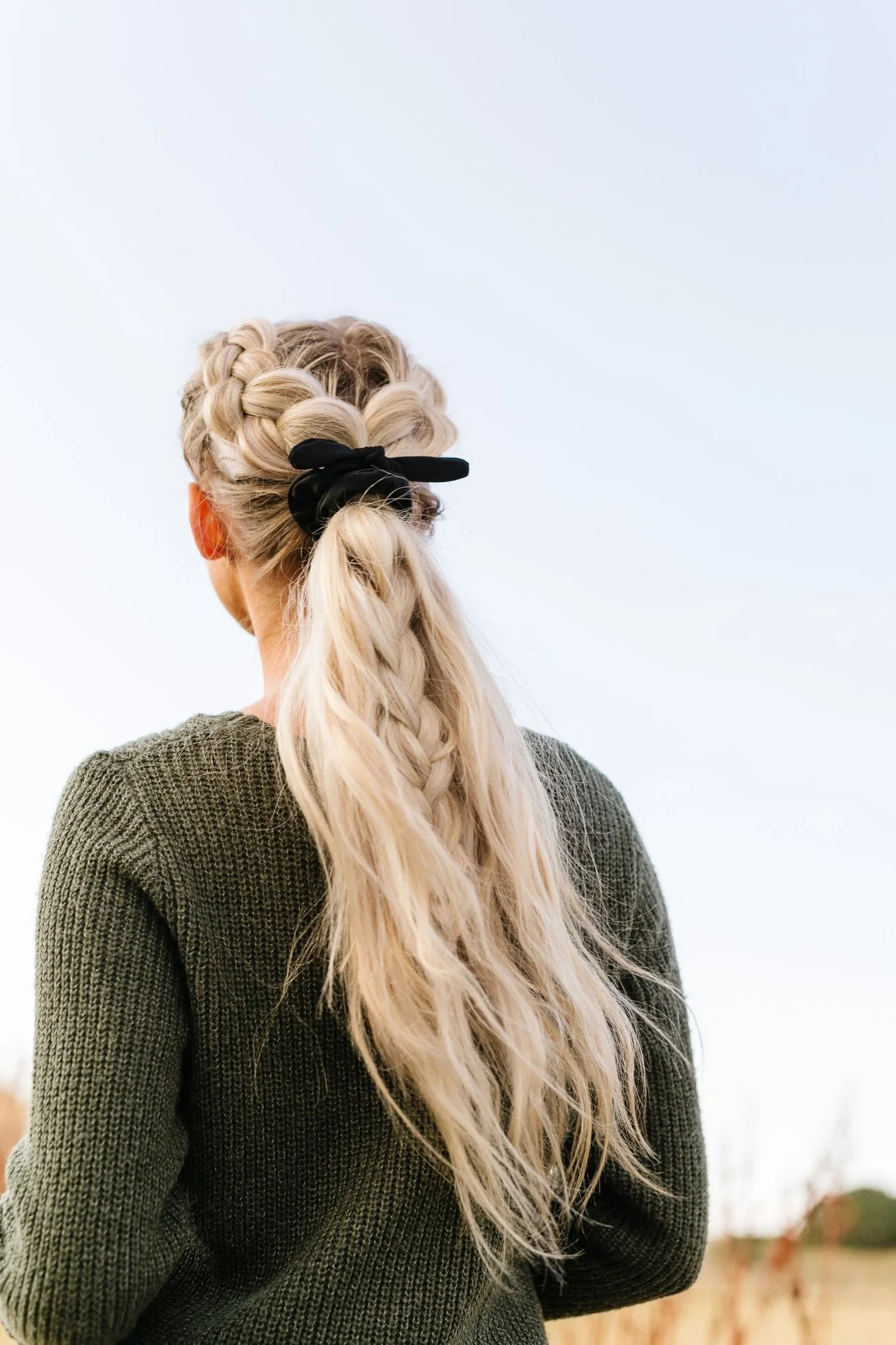 Black Athletic Scrunchie | Shop Andi