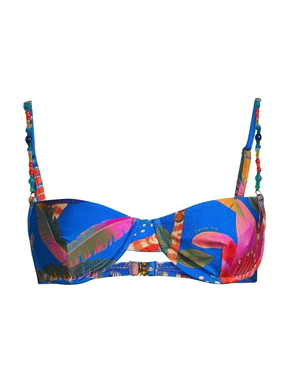Women's Macaw Party Bikini Top - Macaw Party Blue - Size XL - Macaw Party Blue - Size XL | Saks Fifth Avenue