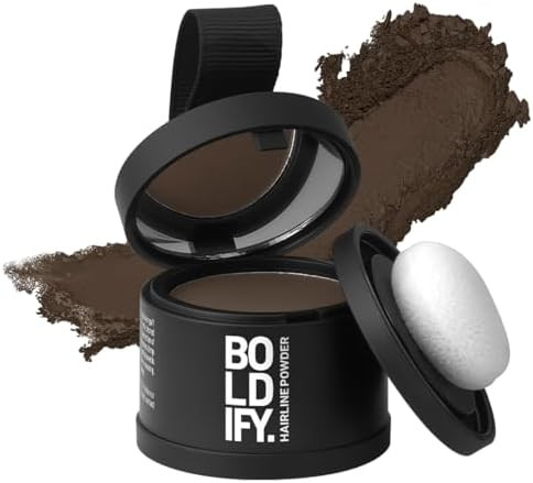 BOLDIFY Hairline Powder - Root Touch Up Hair Color for Gray Coverage - Bald Spot Concealing Hair ... | Amazon (US)