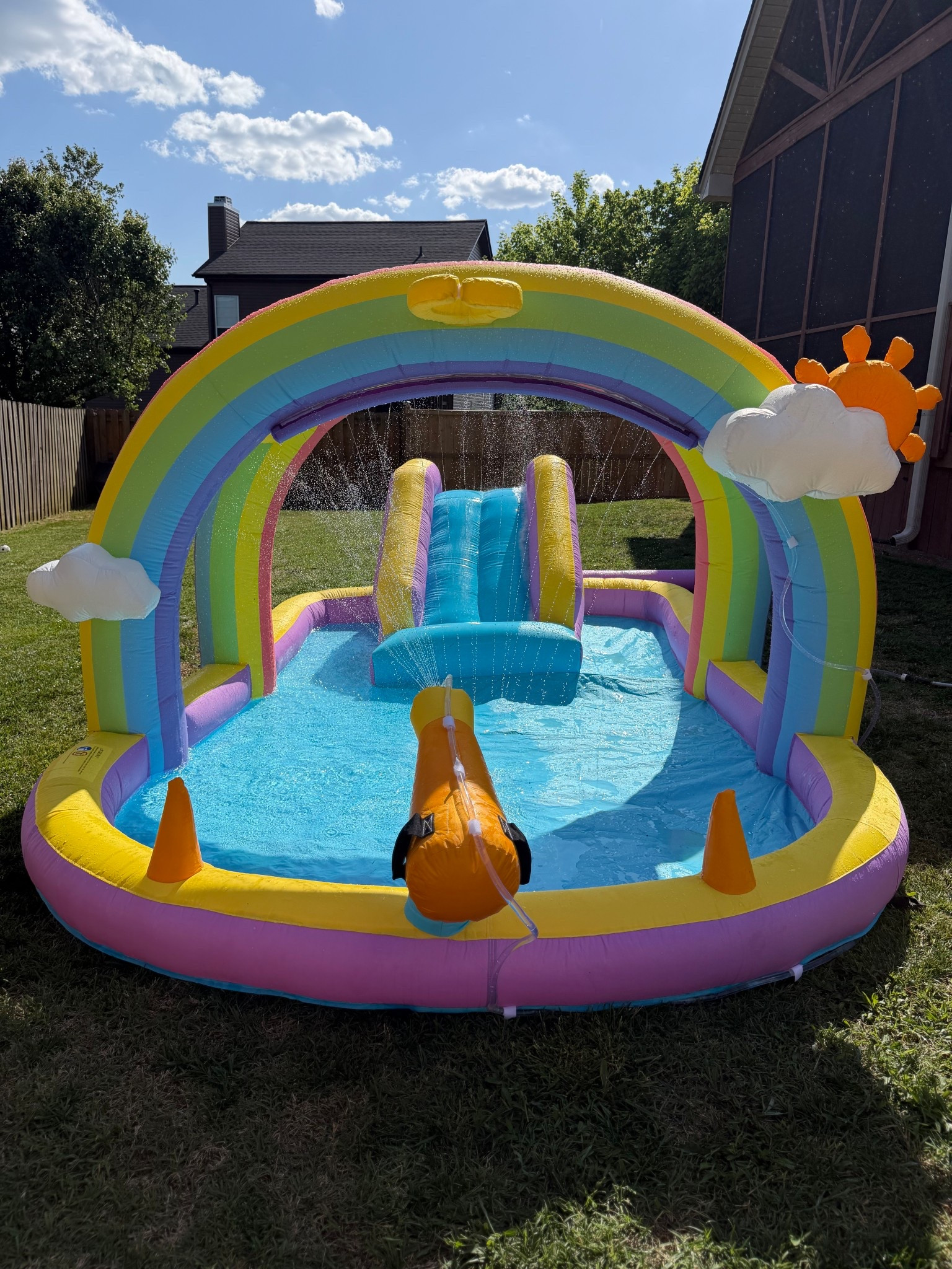 The perfect water inflatable for toddlers! 🌈☀️