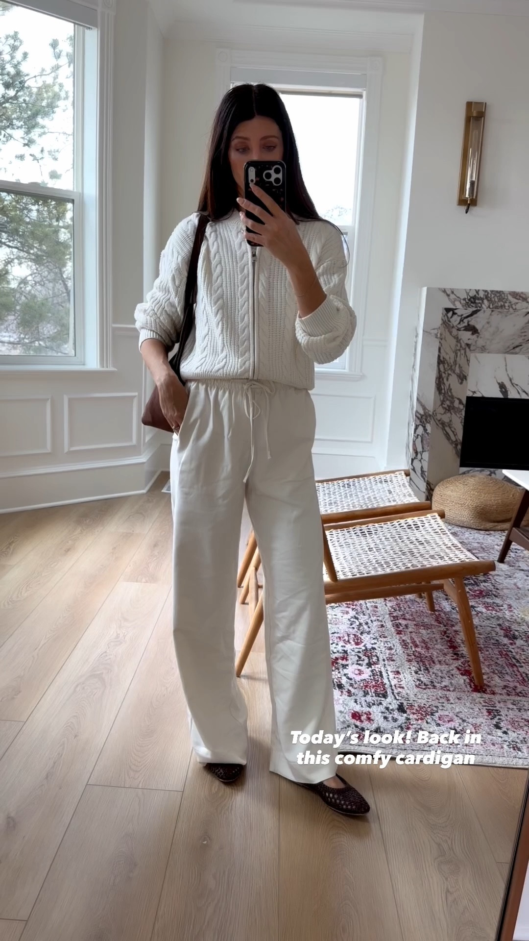 I have the size xs in pants (size down) and small in cardigan 

#LTKgrwm #LTKootd #LTKSeasonal