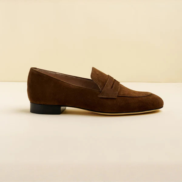 Moxie Mocha Suede Penny Loafer | ALLY Shoes