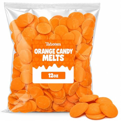 Orange Candy Wafer Chocolate Melts - 12 oz Candy Melting Wafers for Baking, Decorating, Dipping, Drizzling & Desserts | Amazon (US)