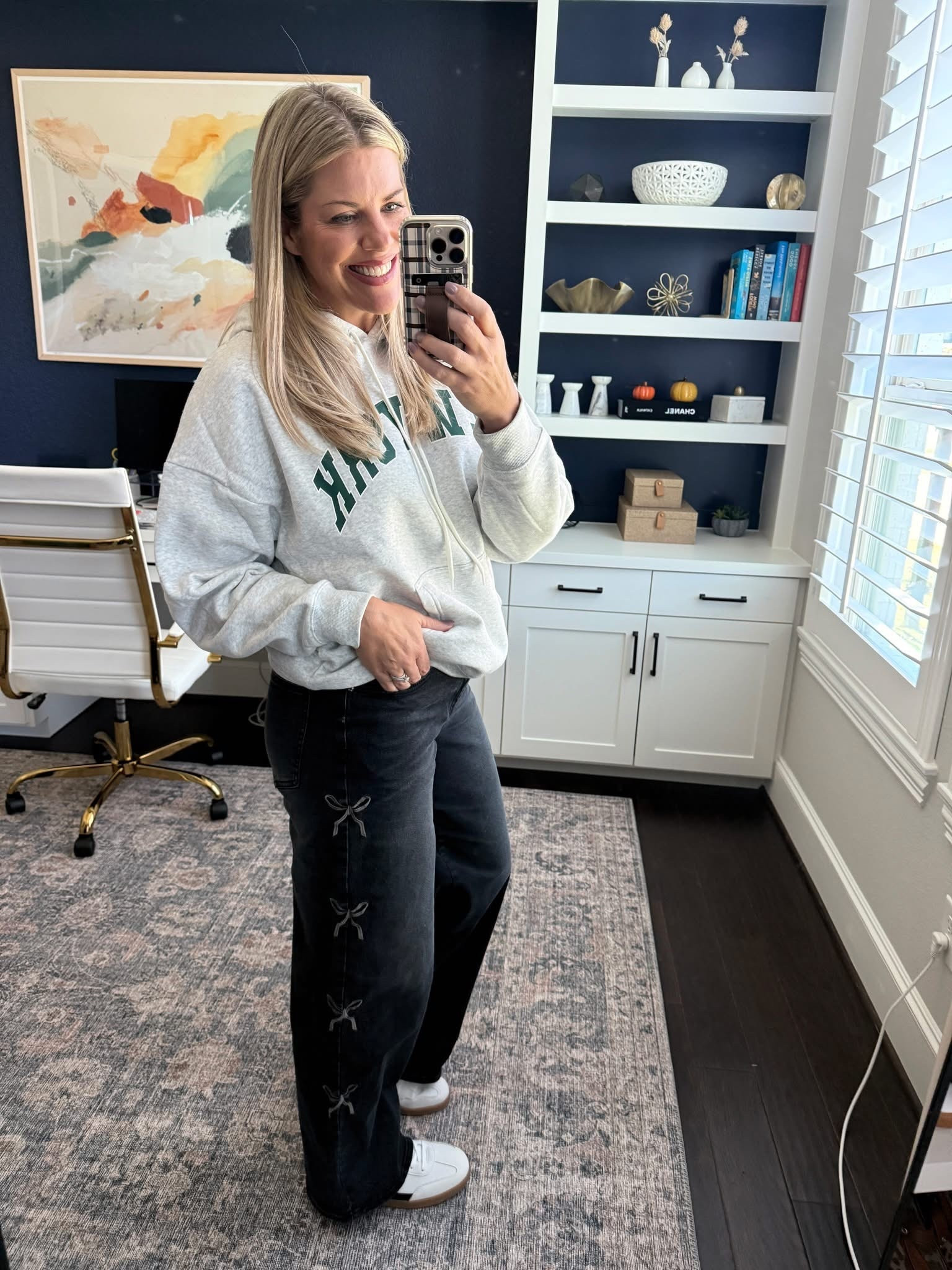 These jeans are darling!! The bow version is sold out but they now have some with stars and they are darling. Also, these sweatshirts would make great holiday gifts !!  

 #LTKOver40 #LTKFindsUnder50 #LTKStyleTip
