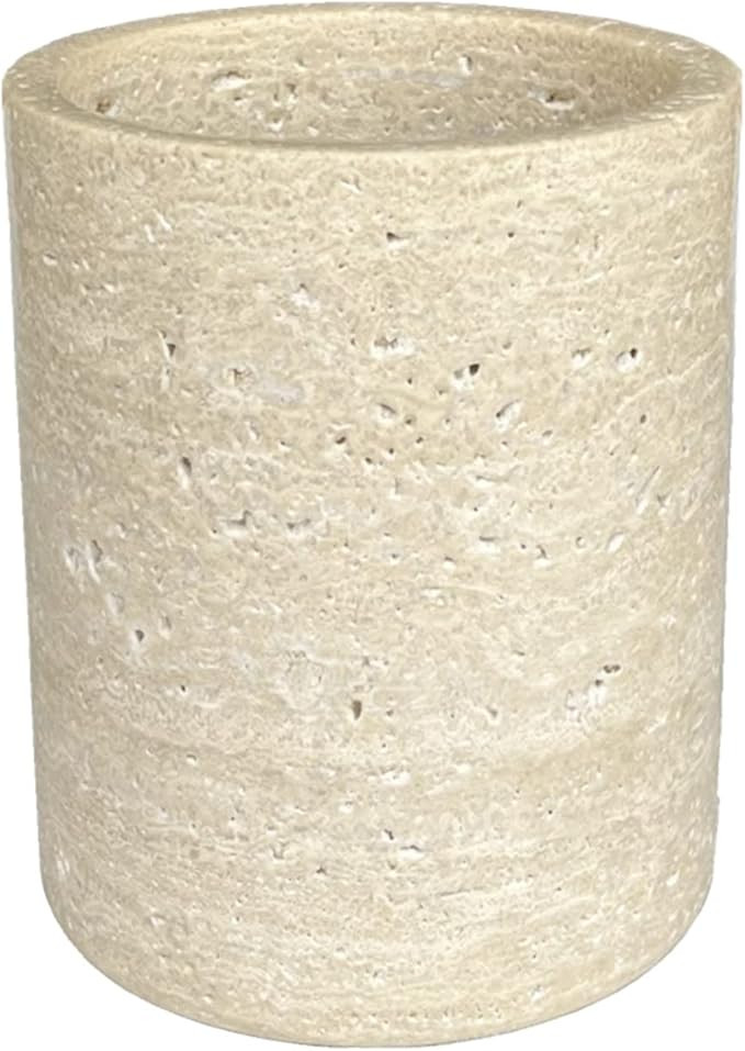 Handmand Natural Marble with Holes Stone Vintage Kitchen Utensil Holder - 5.1" D X 6.3" H Kitchen... | Amazon (US)