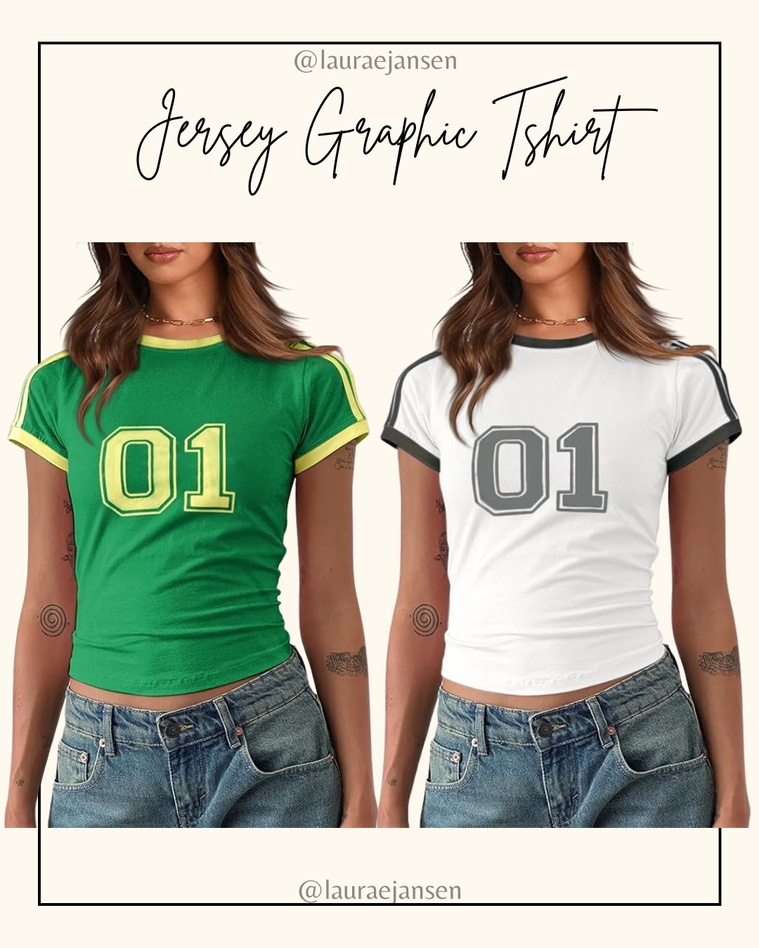 Graphic tee/jersey tshirt 

#LTKFindsUnder50 #LTKSummerEdit #LTKStyleTip