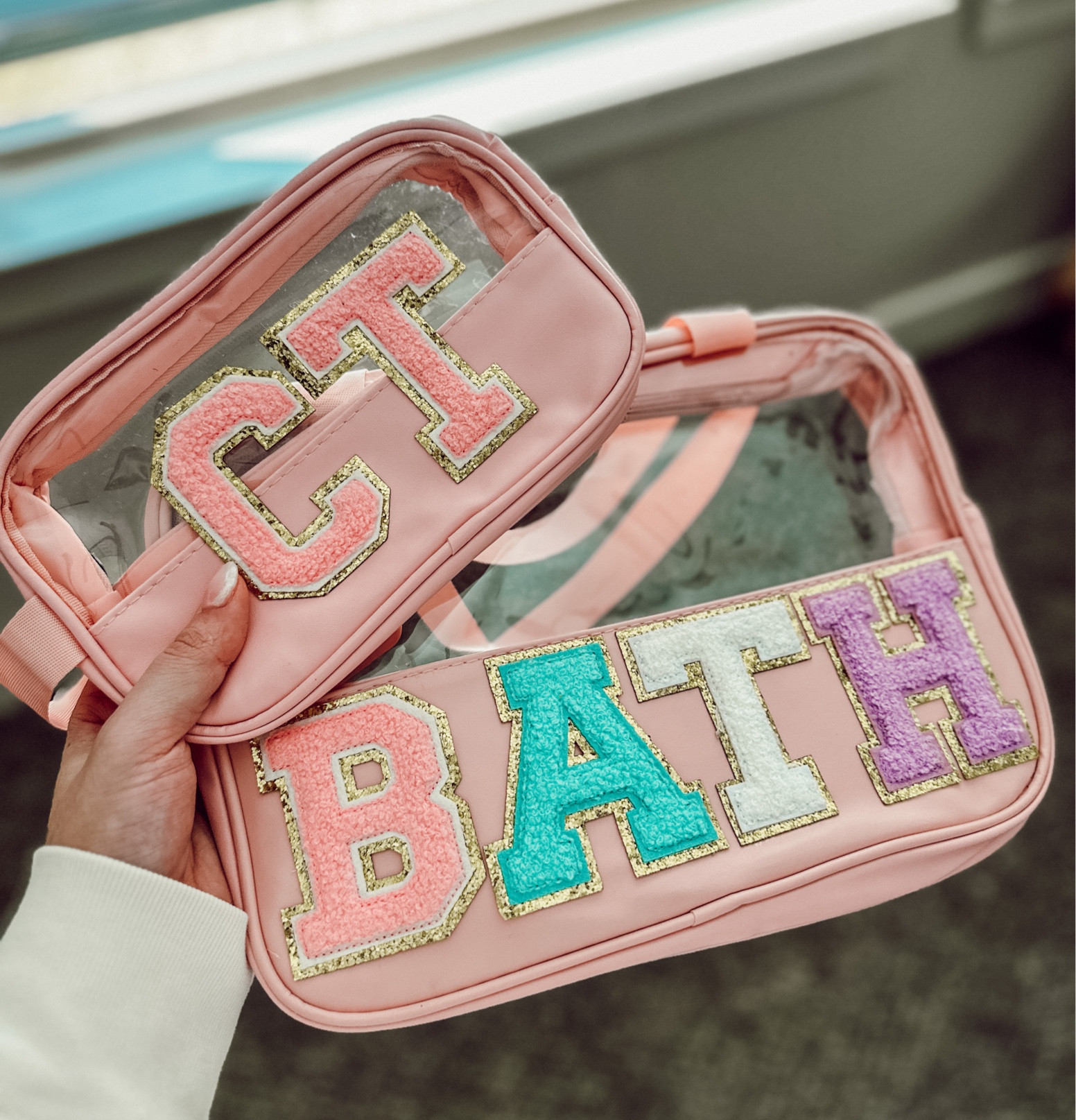 Loved making these DIY Stoney clover dupes. So easy!! 

Makeup bag, clear bag, toiletry bag, personalized bag

#LTKbeauty #LTKHoliday #LTKtravel