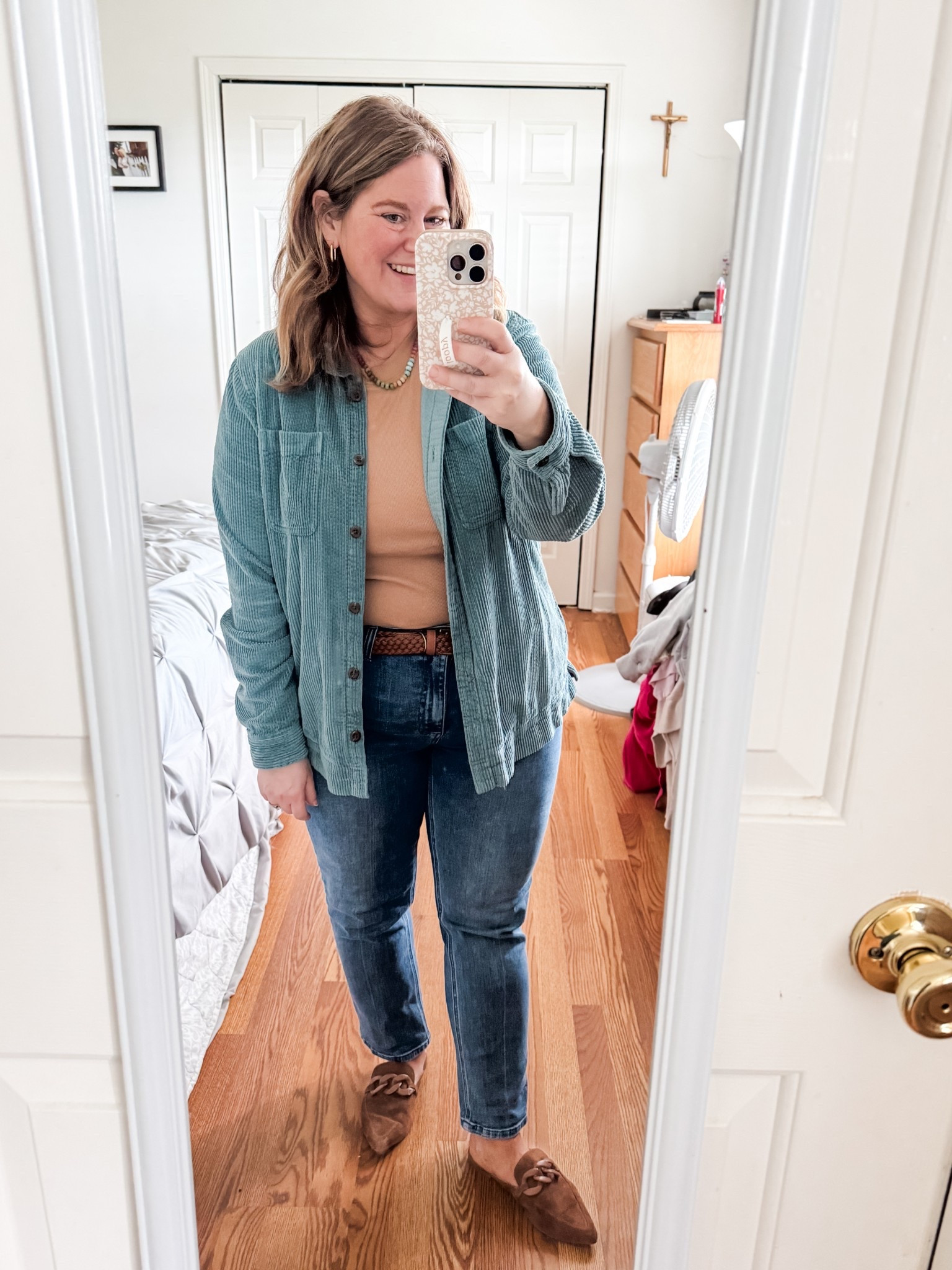 It’s still cool here today so wearing layers - I love this corduroy button down from LL Bean. It’s sold out in this color but I linked the other colors (may be sold out now too) and a similar one from Amazon.  

#LTKFindsUnder50 #LTKPetite #LTKMidsize