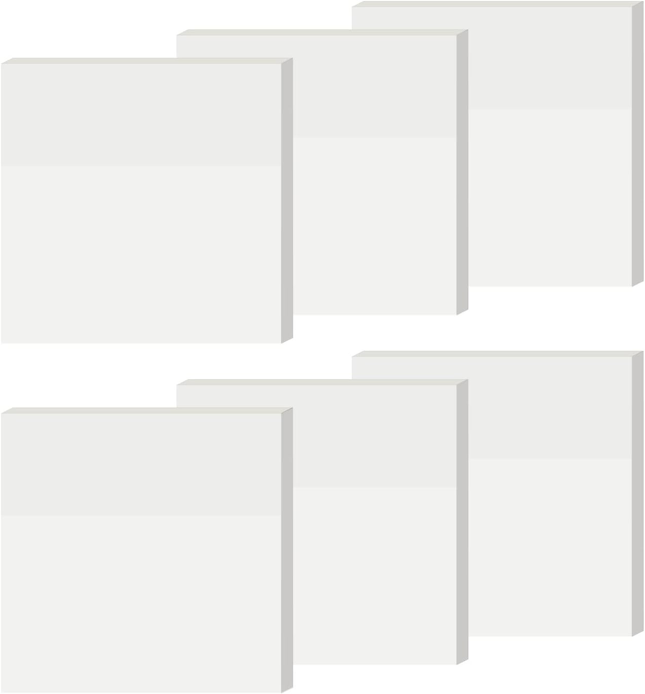 6Pack Transparent Sticky Notes, Clear, 3’’ x 3’’ Translucent, Waterproof See Through, 300... | Amazon (US)